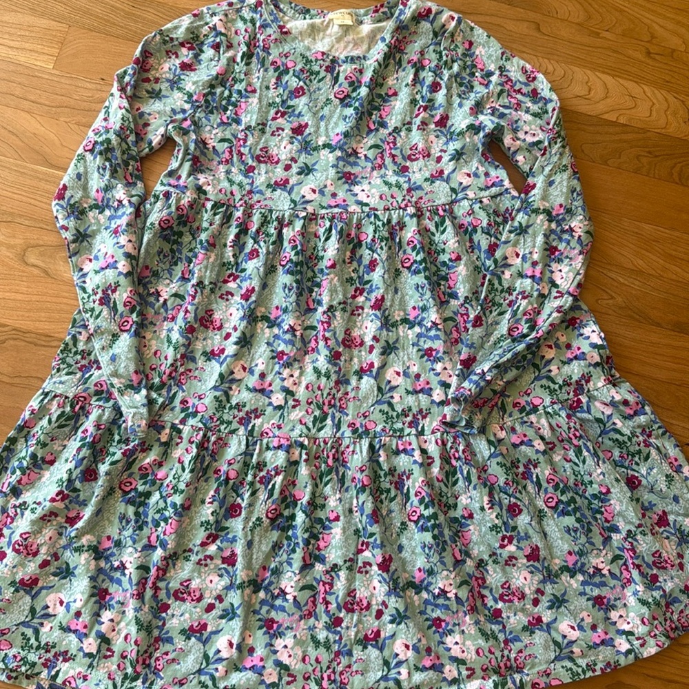 Crewcuts Blue Casual Sundress with Bishop Sleeves